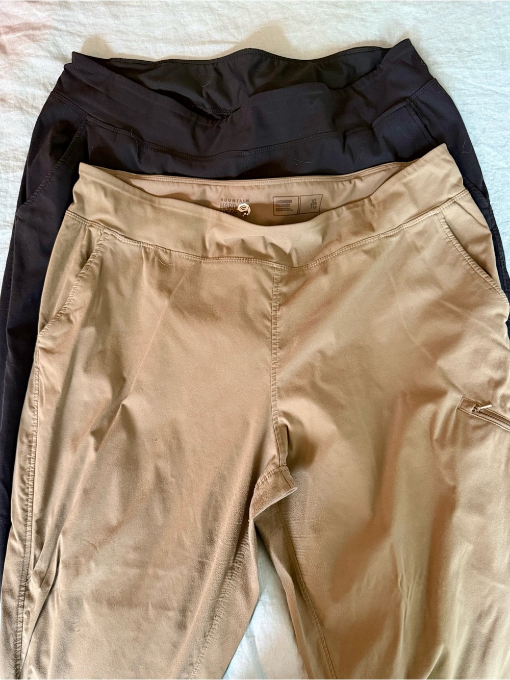 Mountain Hardwear Women's Performance Stretch Pants - Black & Khaki - 2 pairs